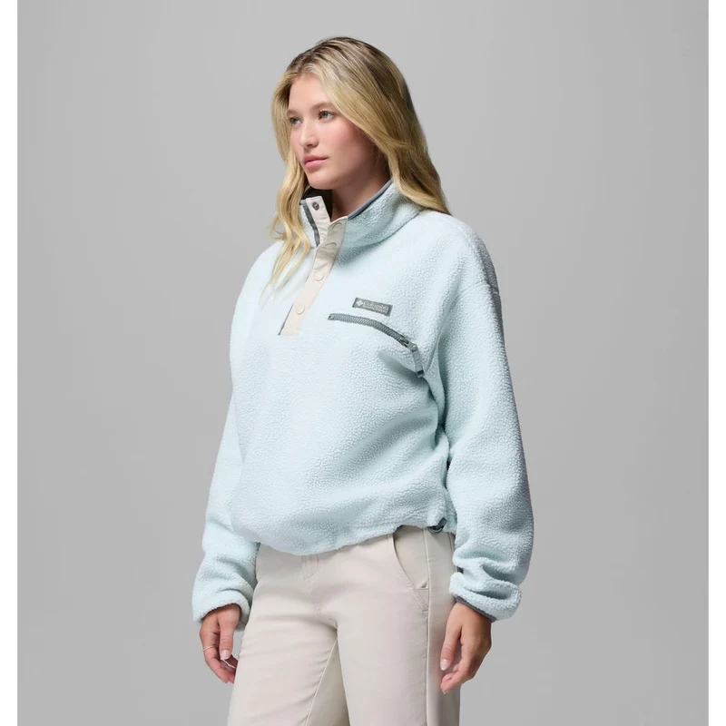 Columbia Helvetia™ II Cropped Half Snap Fleece Damen Fleecepullover tea light, dark stone
