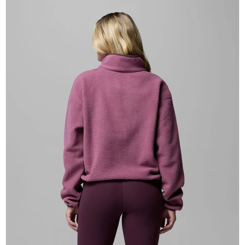 Columbia Helvetia™ II Cropped Half Snap Fleece Damen Fleecepullover antique mauve