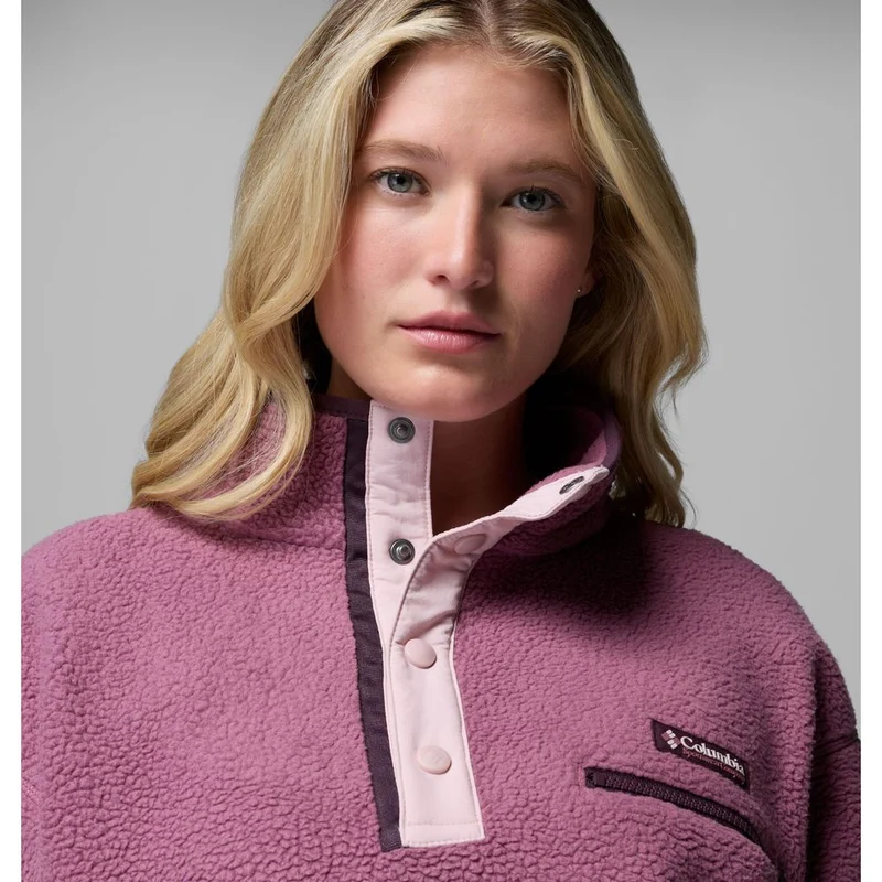 Columbia Helvetia™ II Cropped Half Snap Fleece Damen Fleecepullover antique mauve