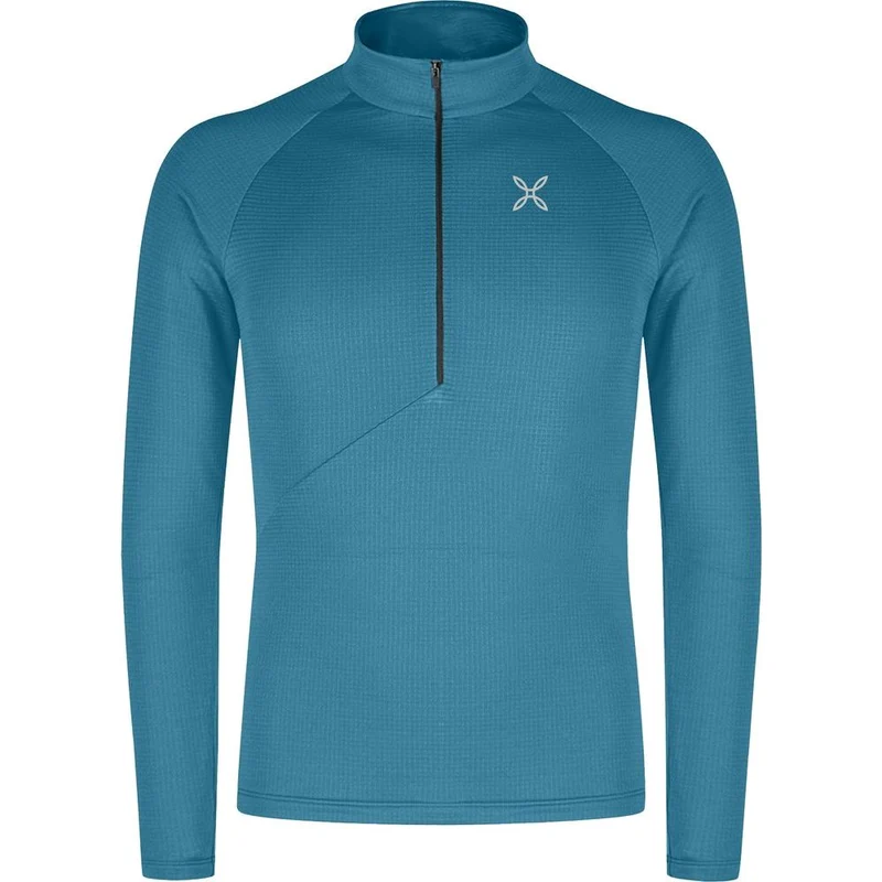 Montura Peak Power Grid Polartec Anorak Herren Midlayer steel-blue