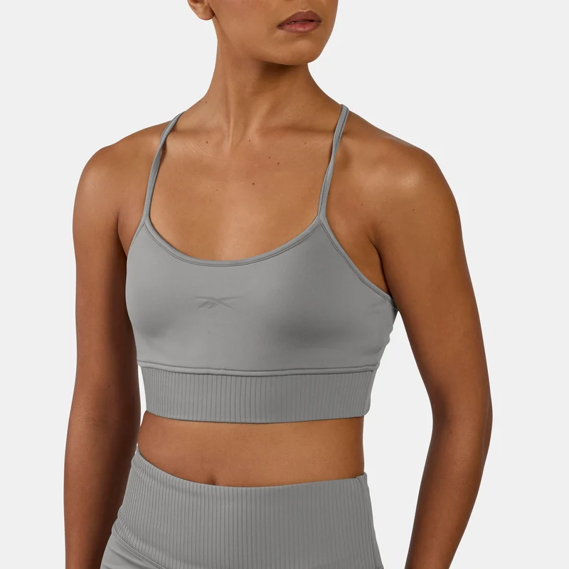 Lux Peached Strappy Sports Bra