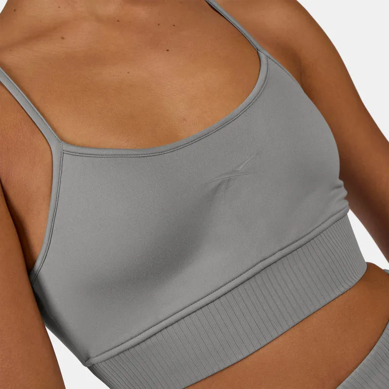 Lux Peached Strappy Sports Bra