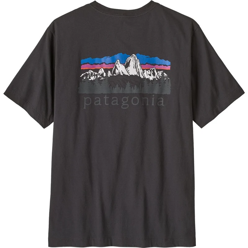 Patagonia Fitz Roy Foothills T-Shirt Herren ink-black