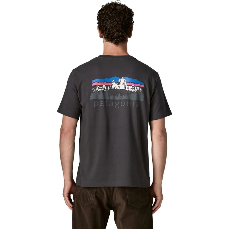 Patagonia Fitz Roy Foothills T-Shirt Herren ink-black