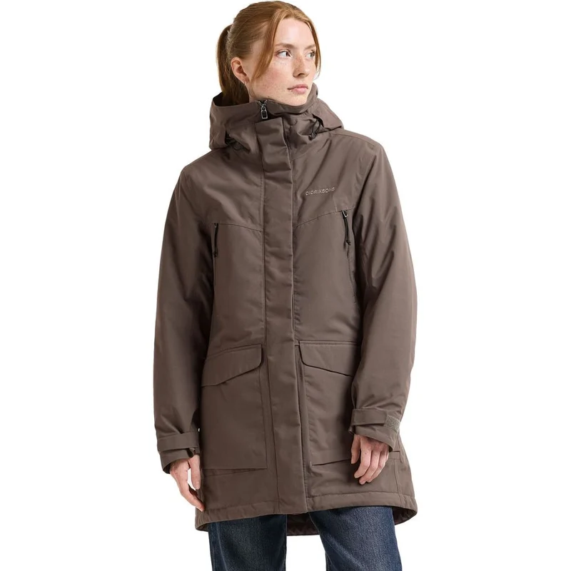 Didriksons Felia Damen Parka mocha-brown