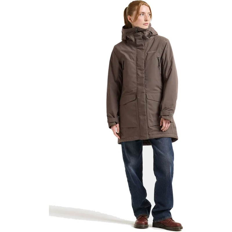 Didriksons Felia Damen Parka mocha-brown