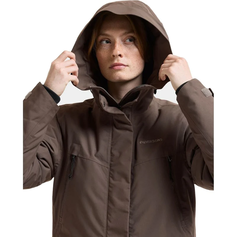 Didriksons Felia Damen Parka mocha-brown