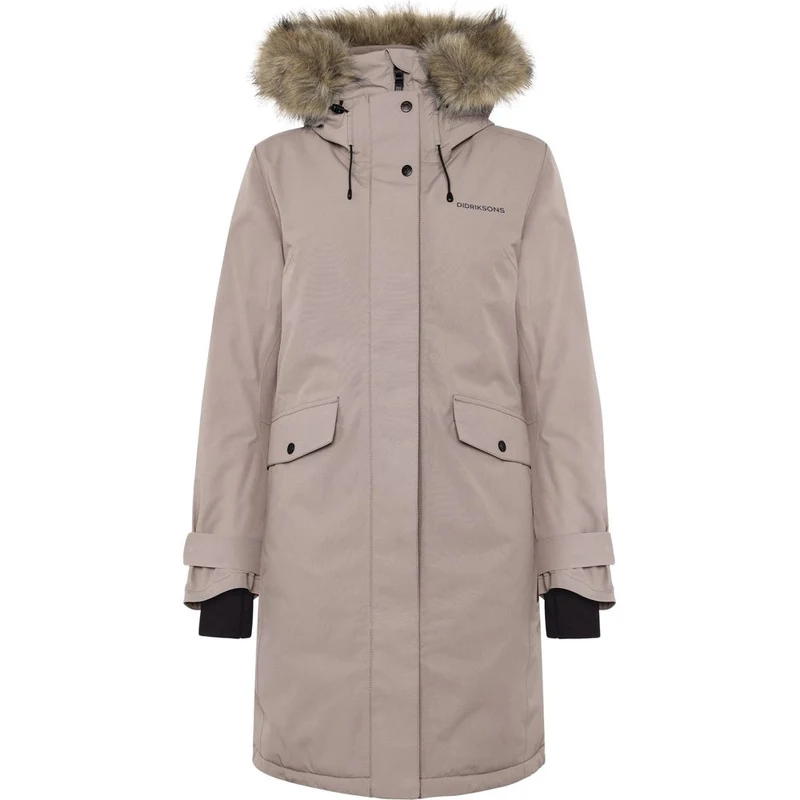 Didriksons Erika Womens Parka 3 ash-brown