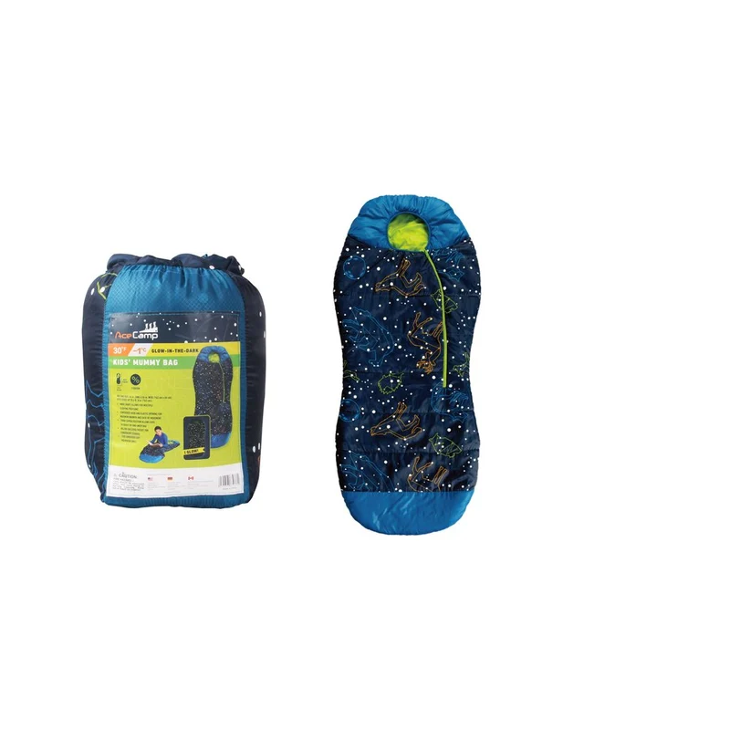 AceCamp Kinderschlafsack leuchtend – Indoor & Outdoor