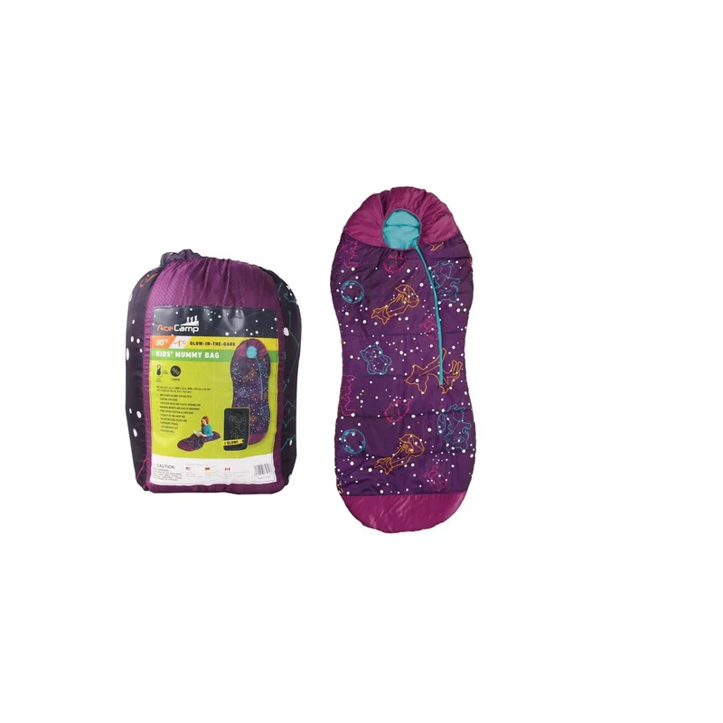 AceCamp Kinderschlafsack leuchtend – Indoor & Outdoor
