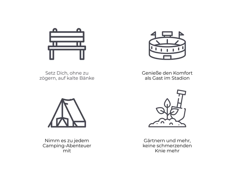 AceCamp Faltbares Sitzkissen – Ultraleicht & isolierend