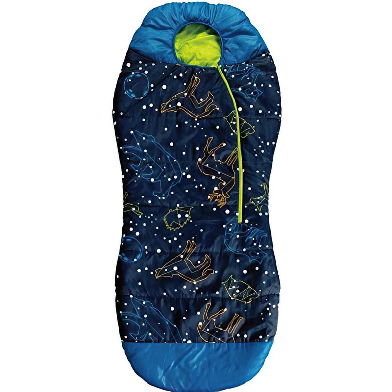 AceCamp Kinderschlafsack mit Leuchteffekt – Blau