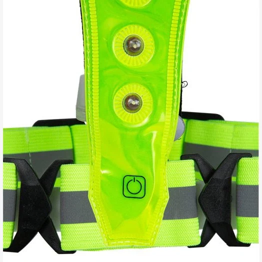 Bee Safe | Led Harness USB-C met Phone-Pocket | Reflectievest