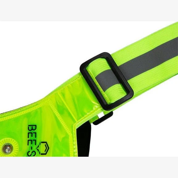 Bee Safe | Led Harness USB-C met Phone-Pocket | Reflectievest