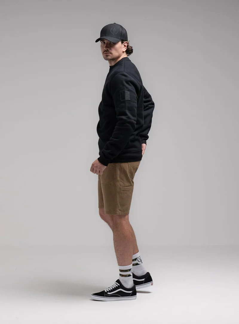 INSIGNIA-PULLOVER MIT SCHWARZEM PRINT