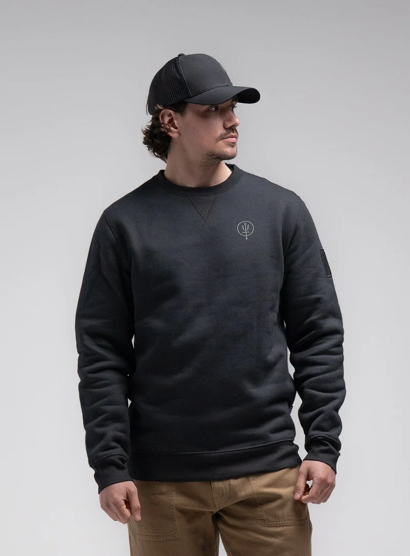 INSIGNIA-PULLOVER MIT SCHWARZEM PRINT