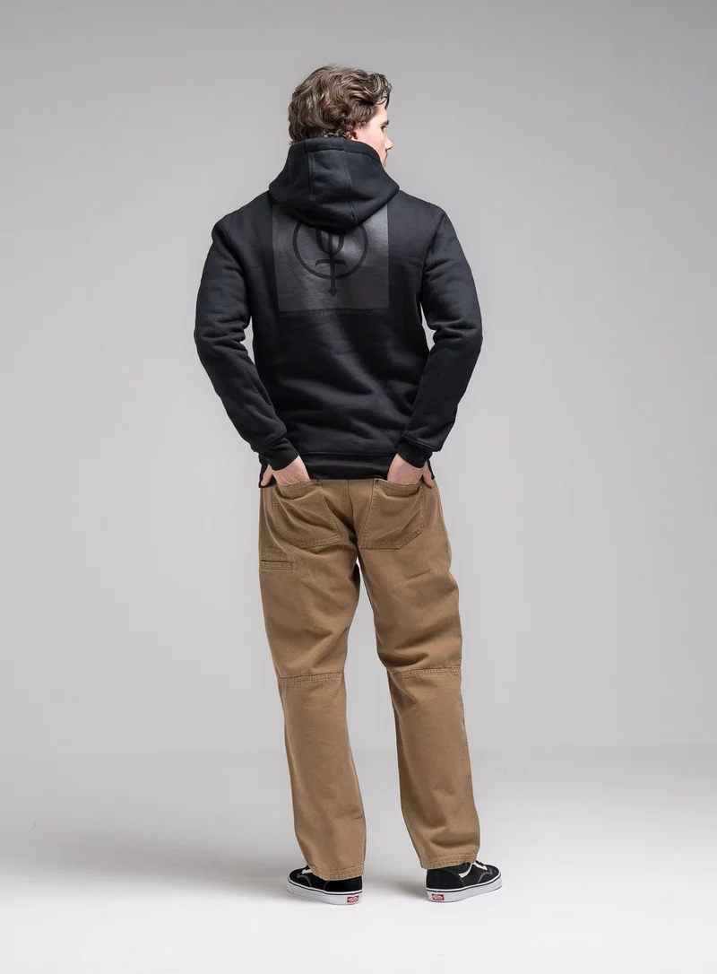 INSIGNIA-HOODIE MIT SCHWARZEM PRINT