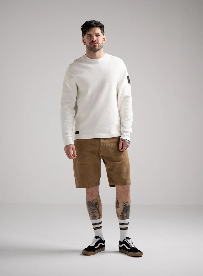 DISSIDENT-LANGARM-SHIRT AUS WAFFELSTRICK