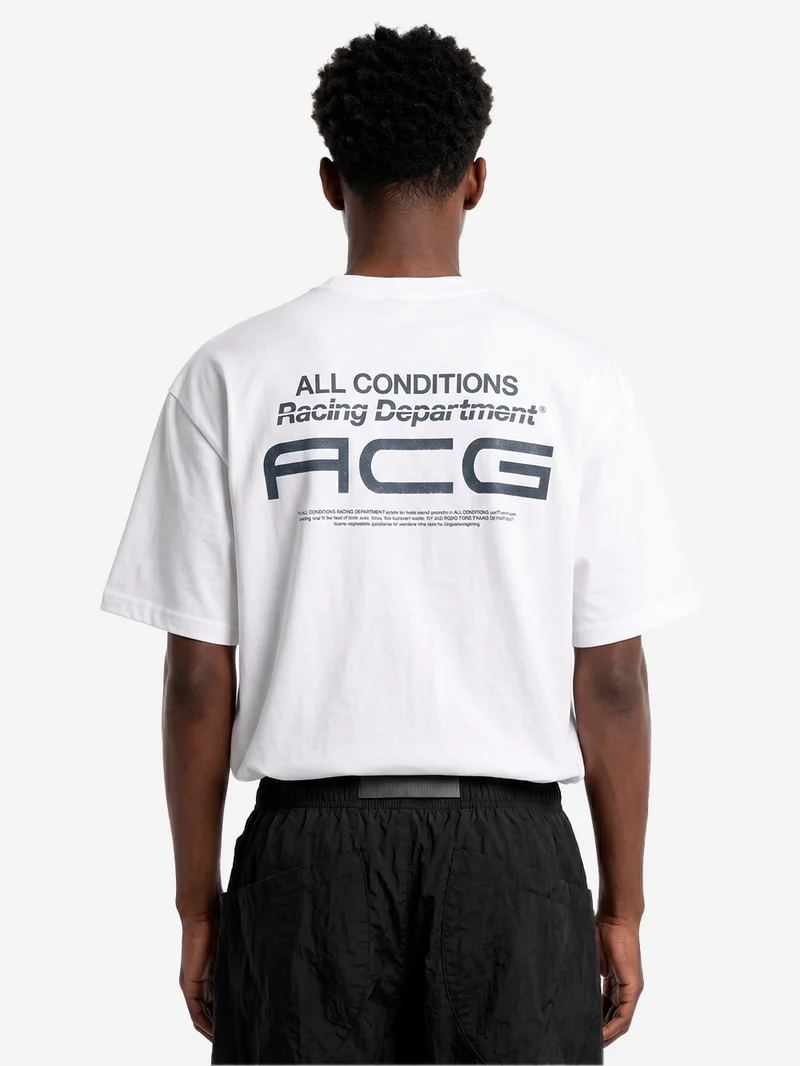 ACG T-Shirt bianca'Racing Department'