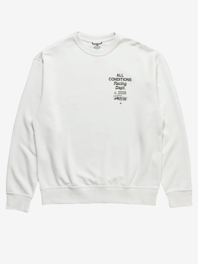 ACG Felpa Girocollo 'Tuff Fleece' bianca Dri-FIT