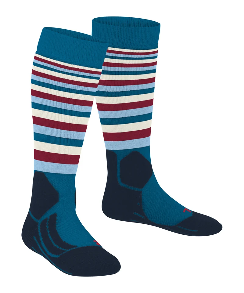FALKE SK2 Stripes Kids Skisocken mit Polsterung