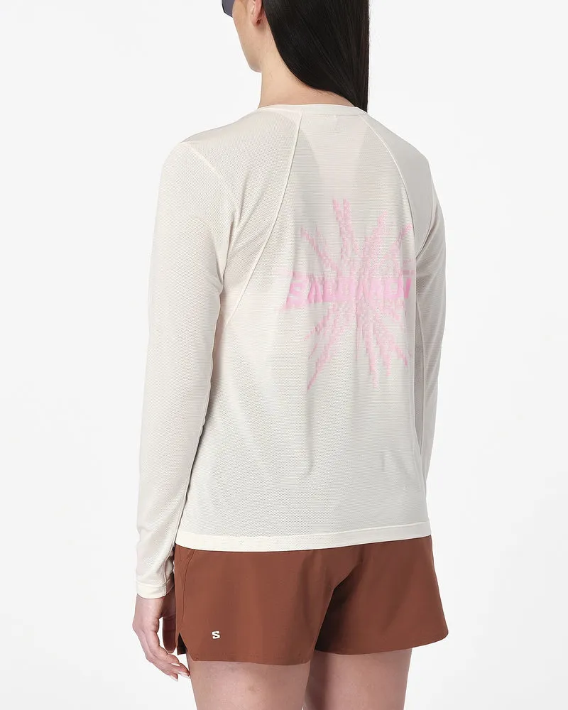 Salomon Shakeout Core Longsleeve GFX Dames