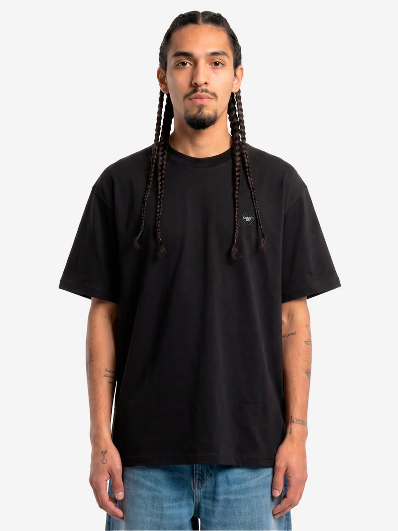 T-shirt nera S/S 'Small Heart'