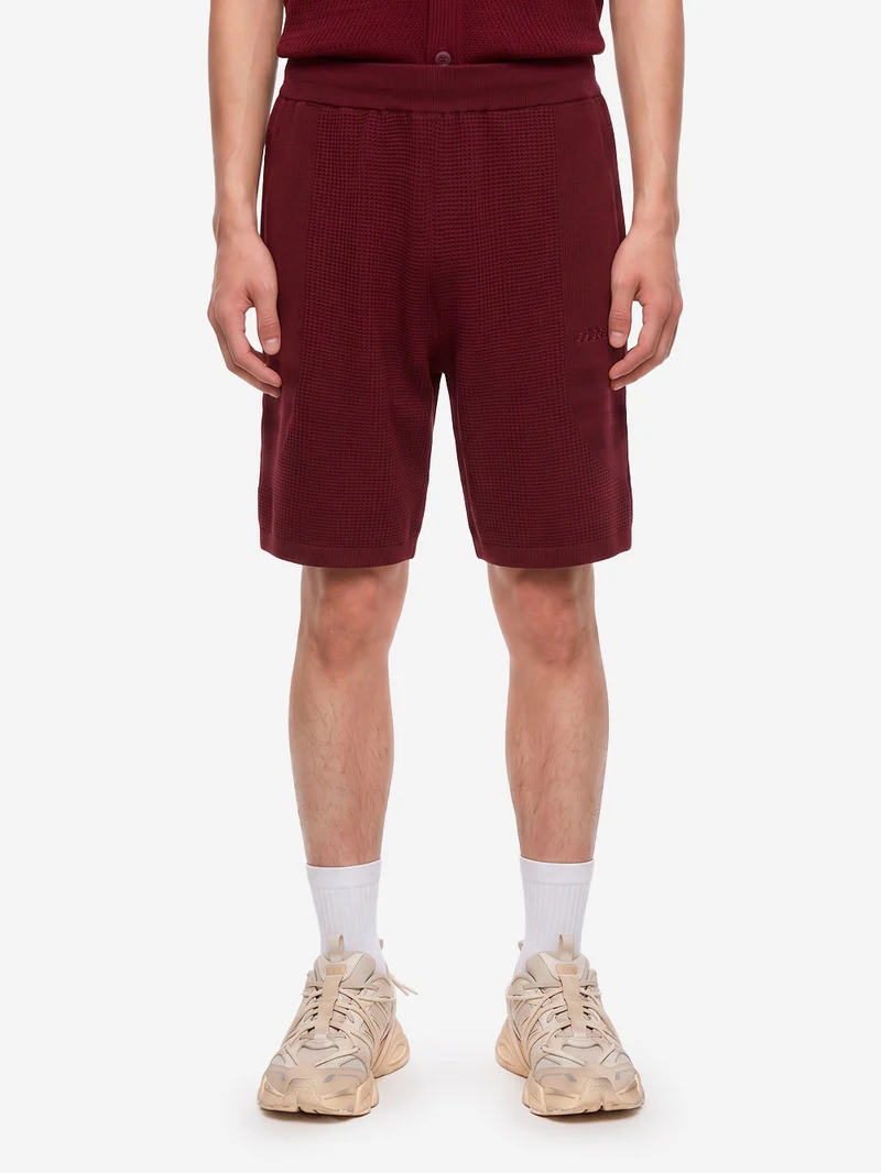 Shorts bordeaux in maglia 'Munich'