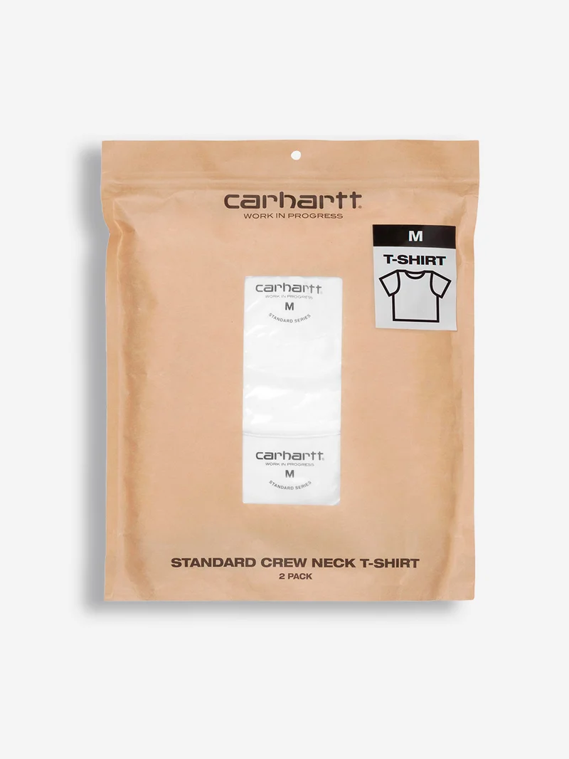 T-shirt bianca Standard Crew Neck (x2)