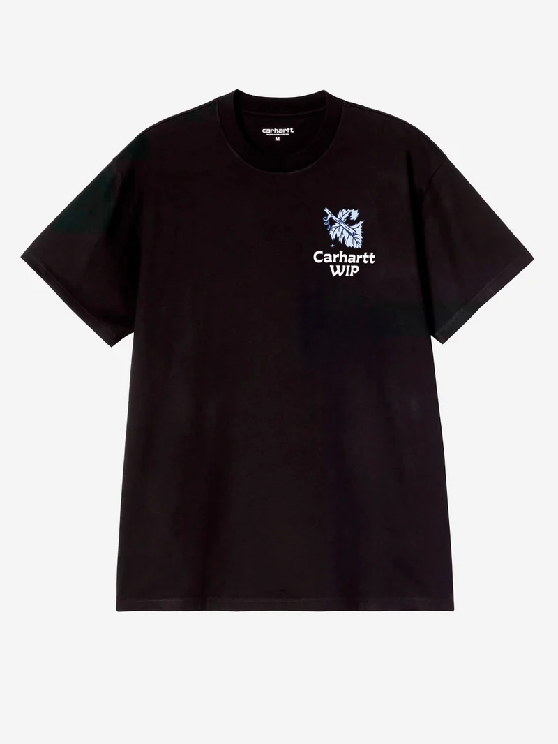 T-shirt nera S/S 'Grape Picker'