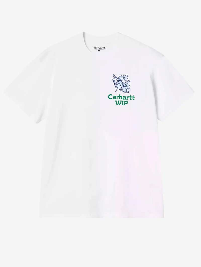 T-shirt bianca S/S 'Grape Picker'