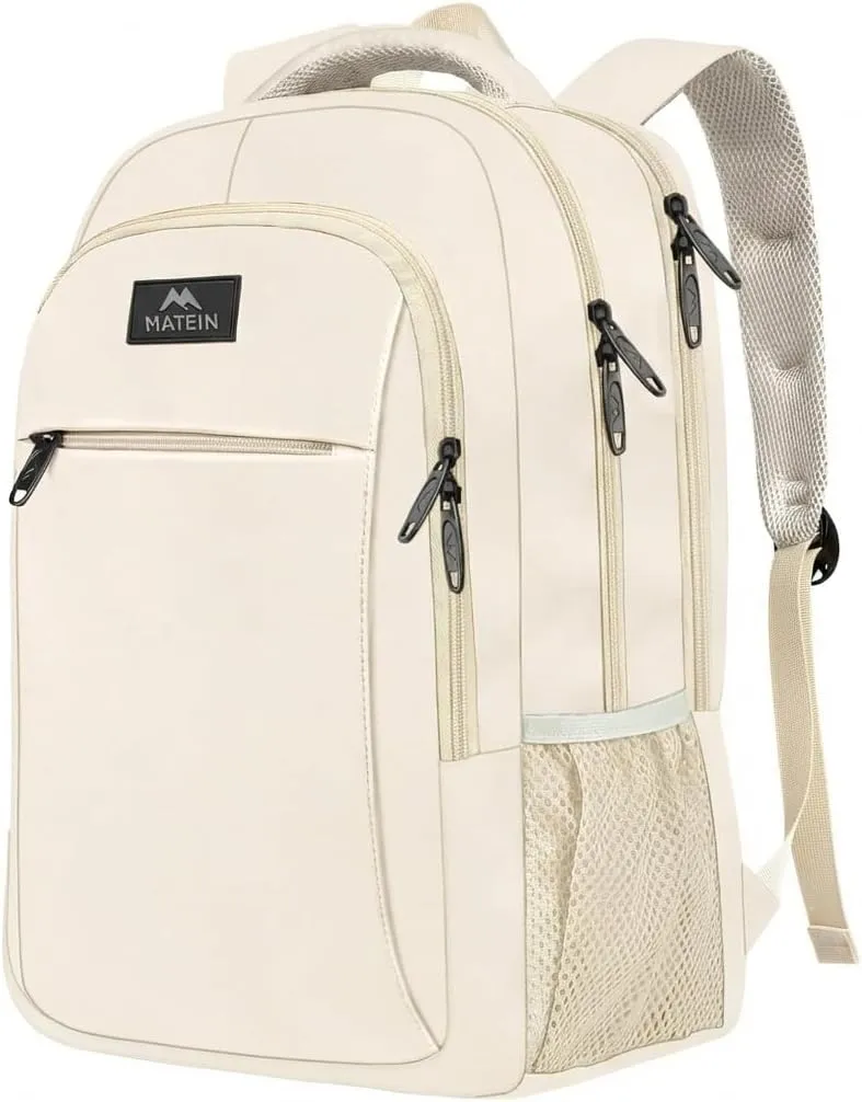 Beige Mlassic Laptop Backpack