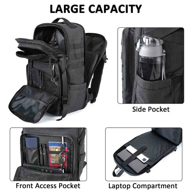 Black Tactical Backpack