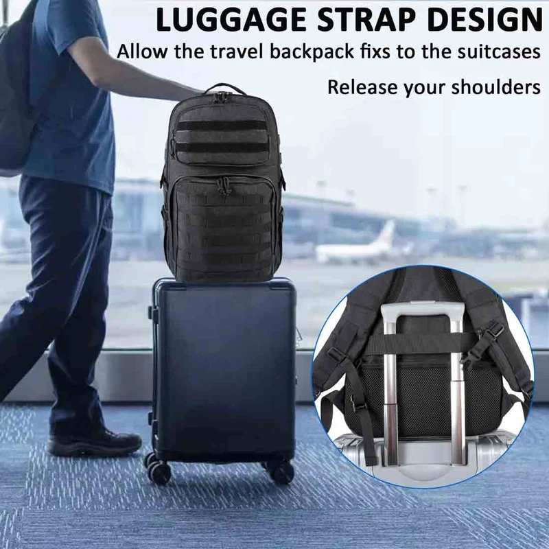 Black Tactical Backpack