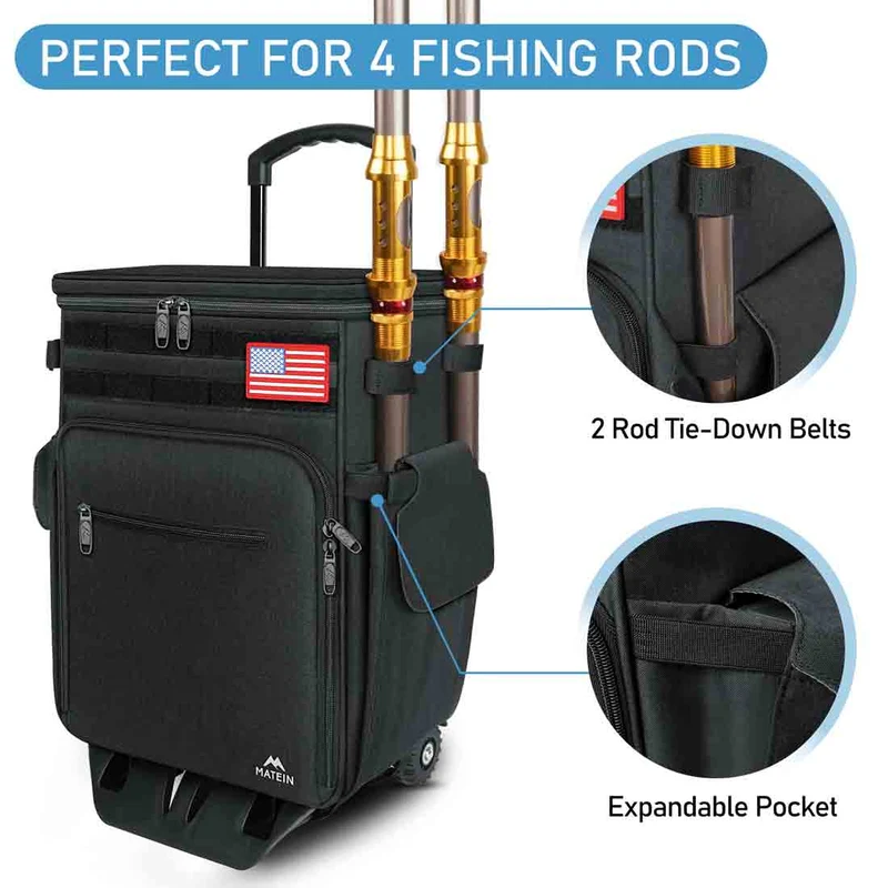 Rolling Tackle Box Backpack