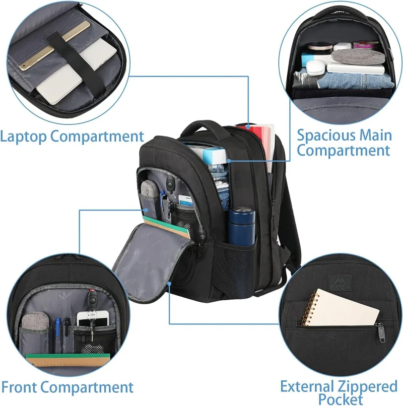 Expandable Travel Laptop Backpack