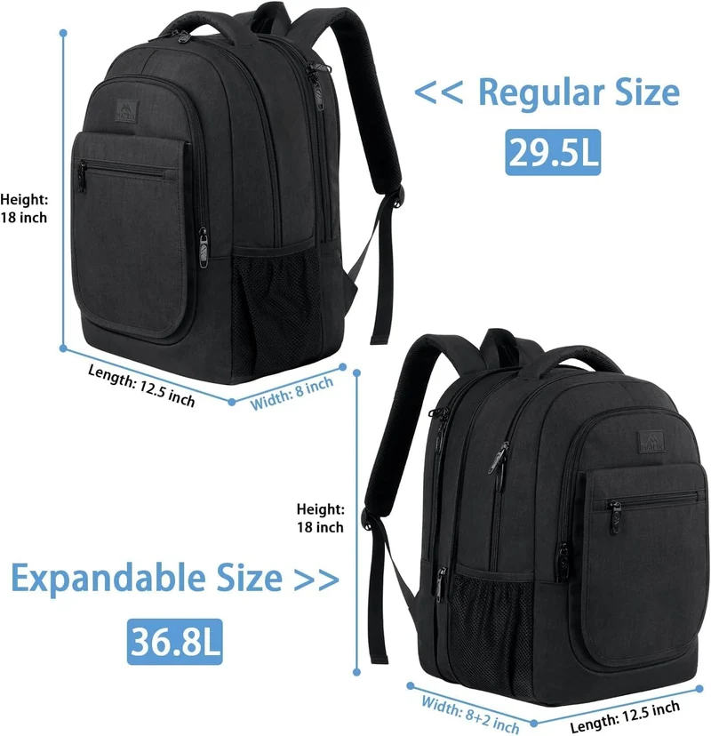 Expandable Travel Laptop Backpack