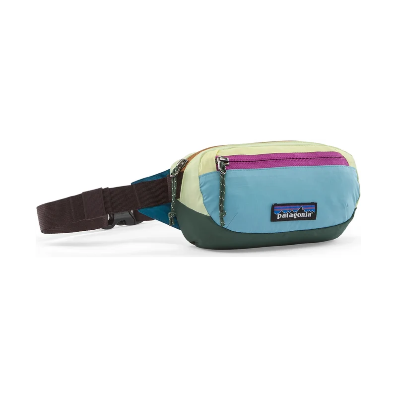 Patagonia Terravia Mini Hip Pack 1L Patchwork: Snowmelt Blue