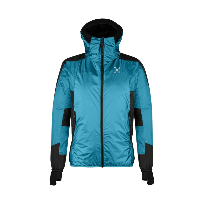 Montura Skisky Evo Hooded Jacket Steel blue sunny lime