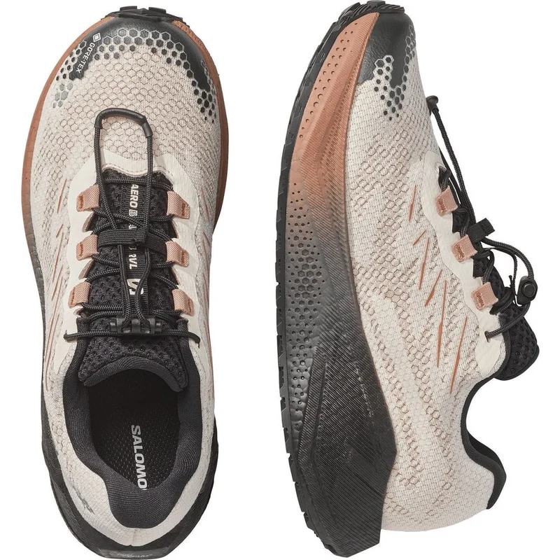 Salomon Aero Blaze 4 Grvl GTX W Damen Trailrunningschuh vanilla ice/black/burro