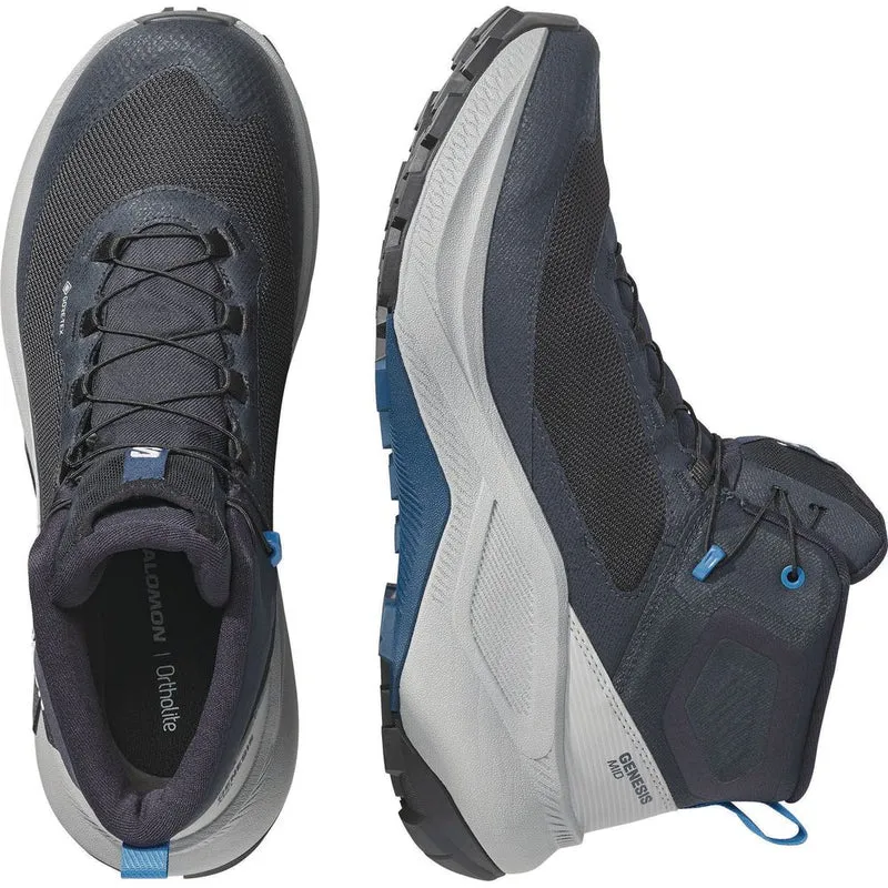 Salomon Genesis Mid GTX Herren Wanderschuh Herren dark navy/spellbound/alloy