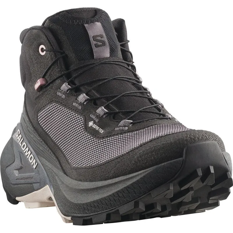Salomon Shoes Genesis Mid GTX W Damen Wanderschuh black/dawn pink/lilac ash