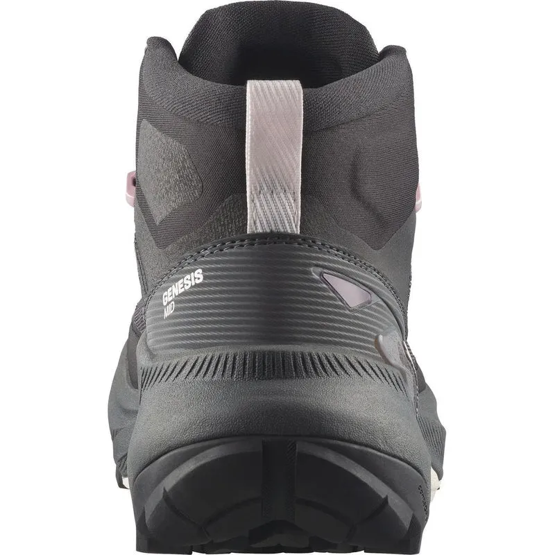 Salomon Shoes Genesis Mid GTX W Damen Wanderschuh black/dawn pink/lilac ash