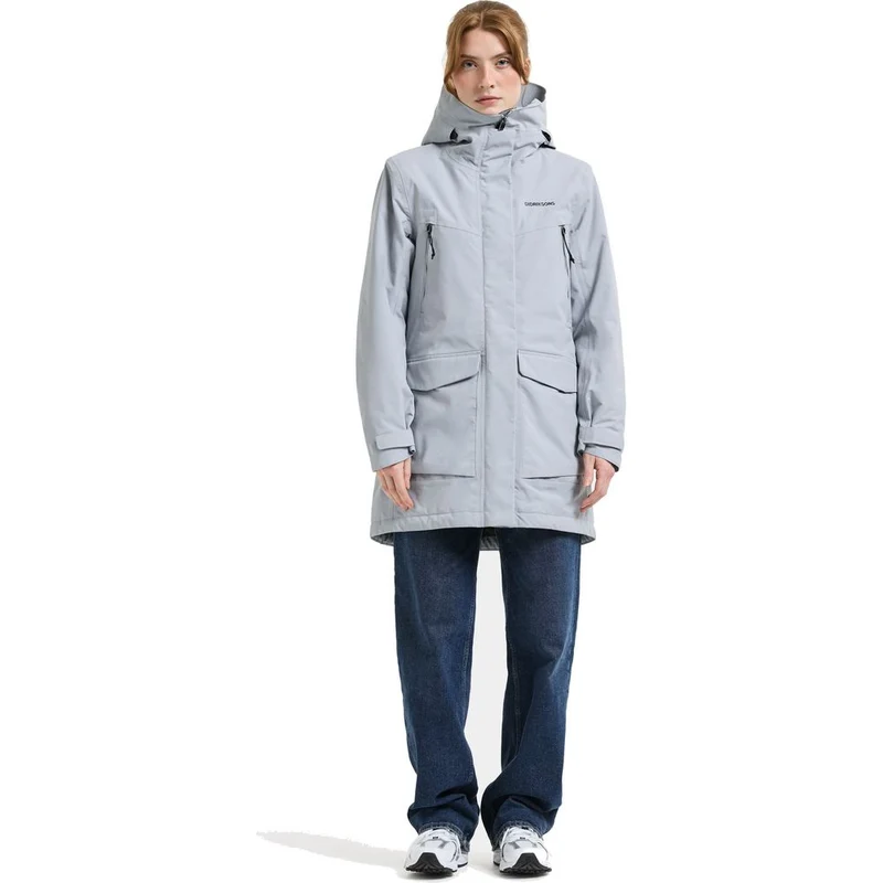 Didriksons Felia Damen Parka frost-blue