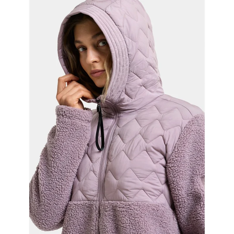 Didriksons Bibi Womens Fullzip 2 Damen Isolationsjacke lilac-haze