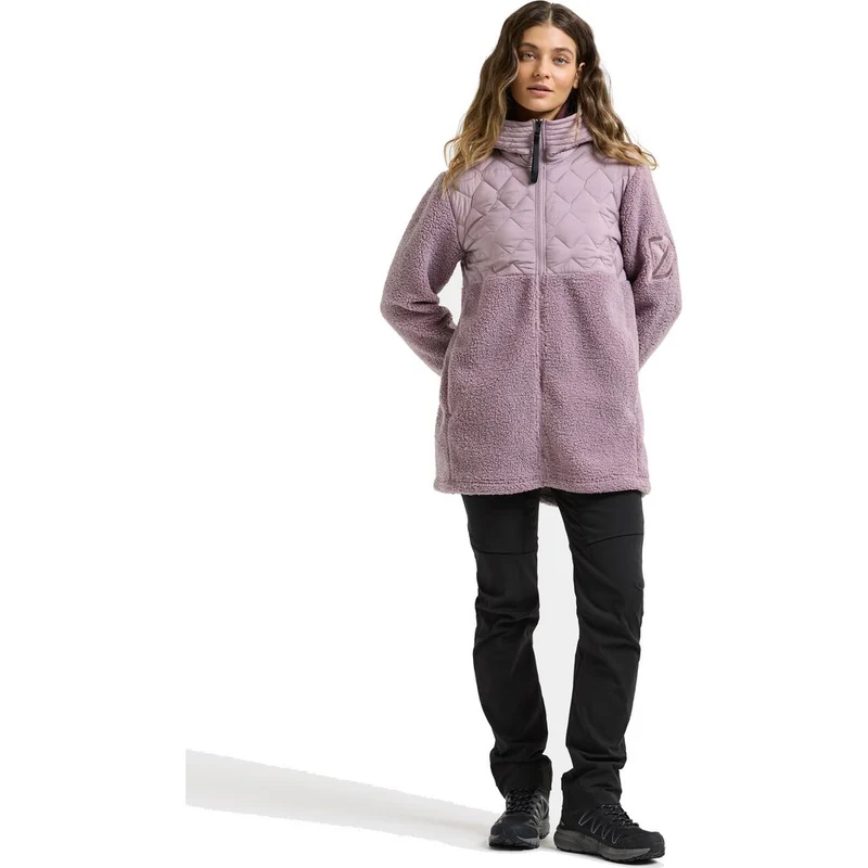 Didriksons Bibi Womens Fullzip 2 Damen Isolationsjacke lilac-haze