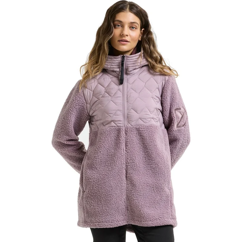Didriksons Bibi Womens Fullzip 2 Damen Isolationsjacke lilac-haze