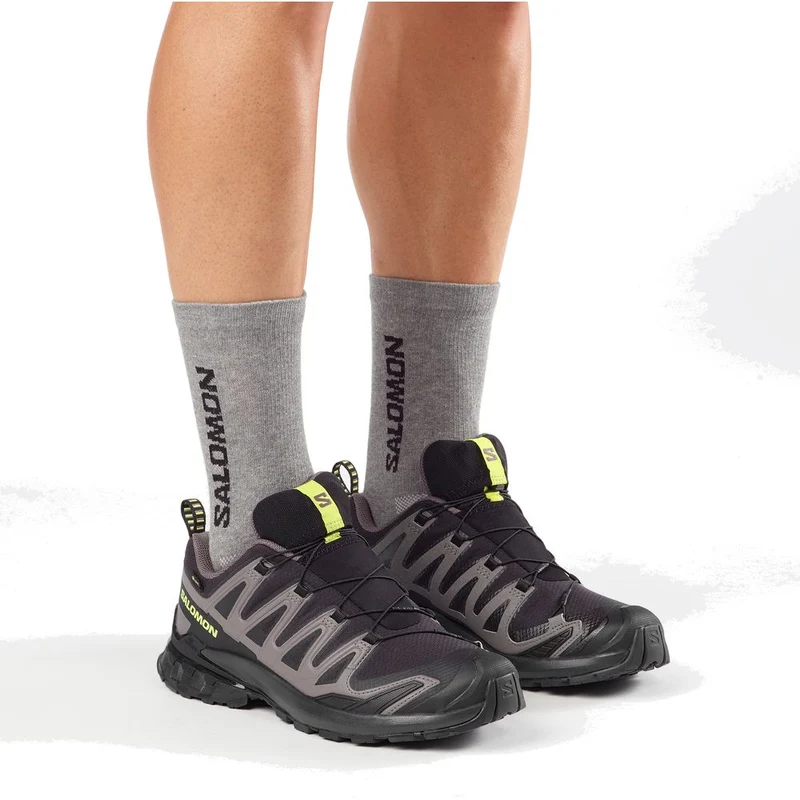 Salomon XA PRO 3D V9 GTX Herren Trailrunningschuh Black/Dark Gull Gray/Acid Lime