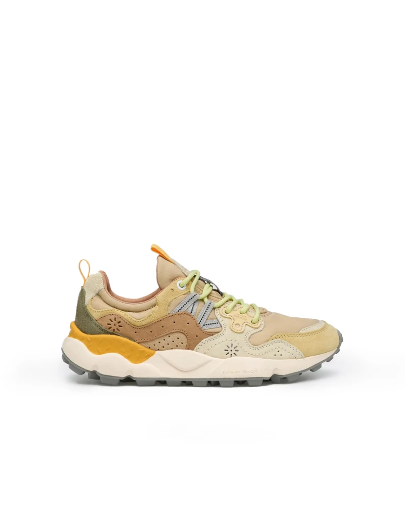 Flower Mountain Yamano 3 Uni Suede Nylon Pale Yellow / Light Beige