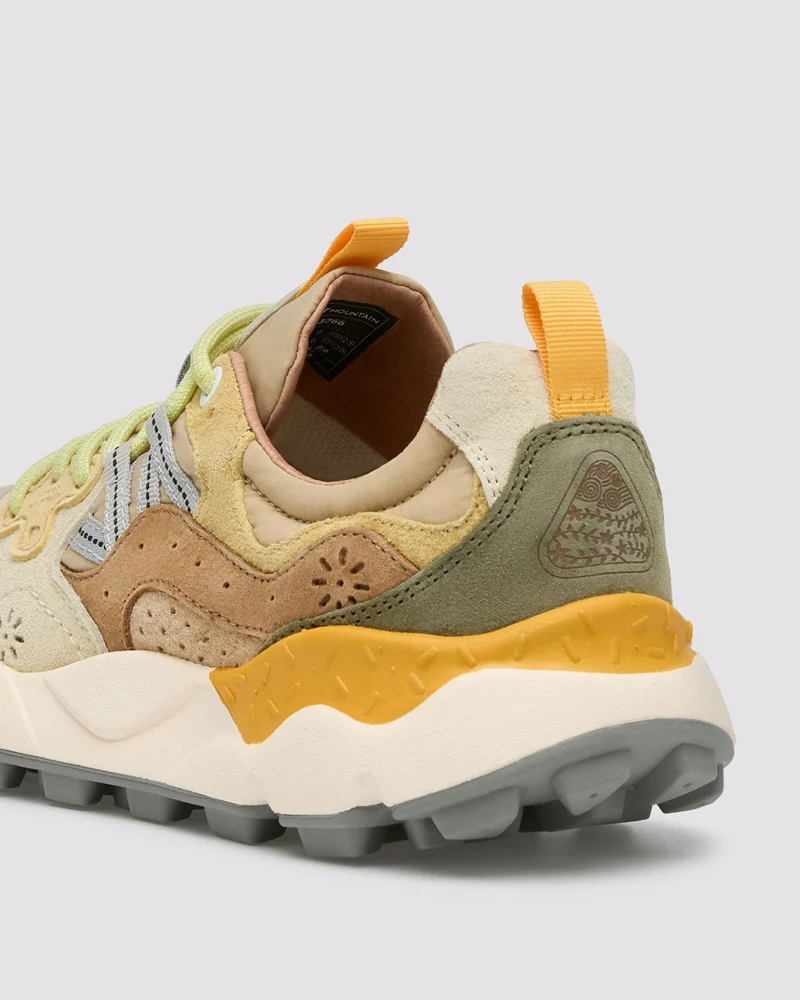 Flower Mountain Yamano 3 Uni Suede Nylon Pale Yellow / Light Beige